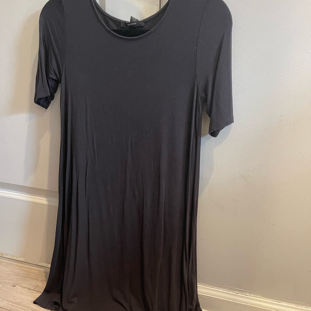 Dark Grey Simple Dress Forever 21